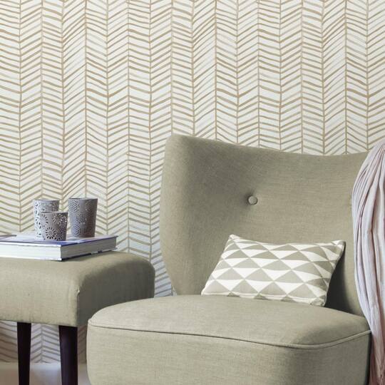 RoomMates Cat Coquillette Herringbone Peel & Stick Wallpaper